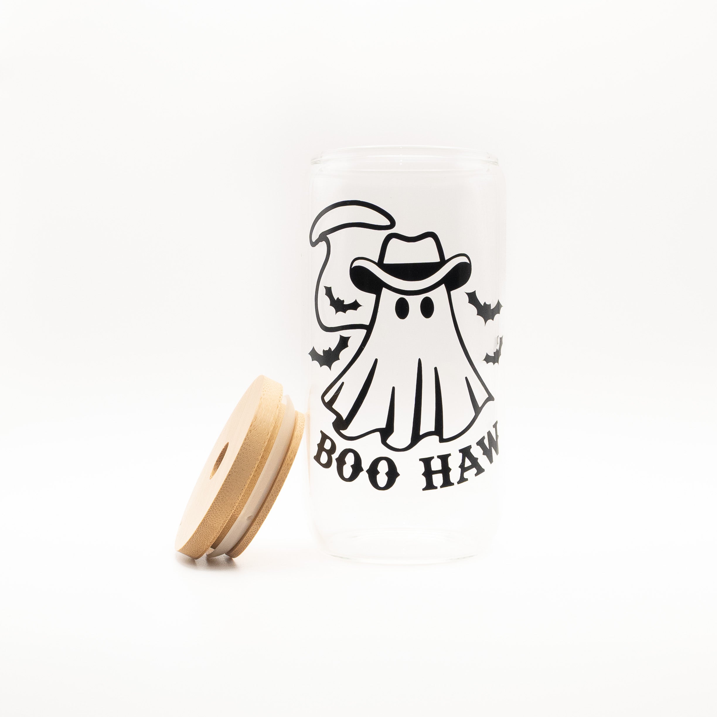 Boo Haw Vaso de Halloween Fantasma Vaquero
