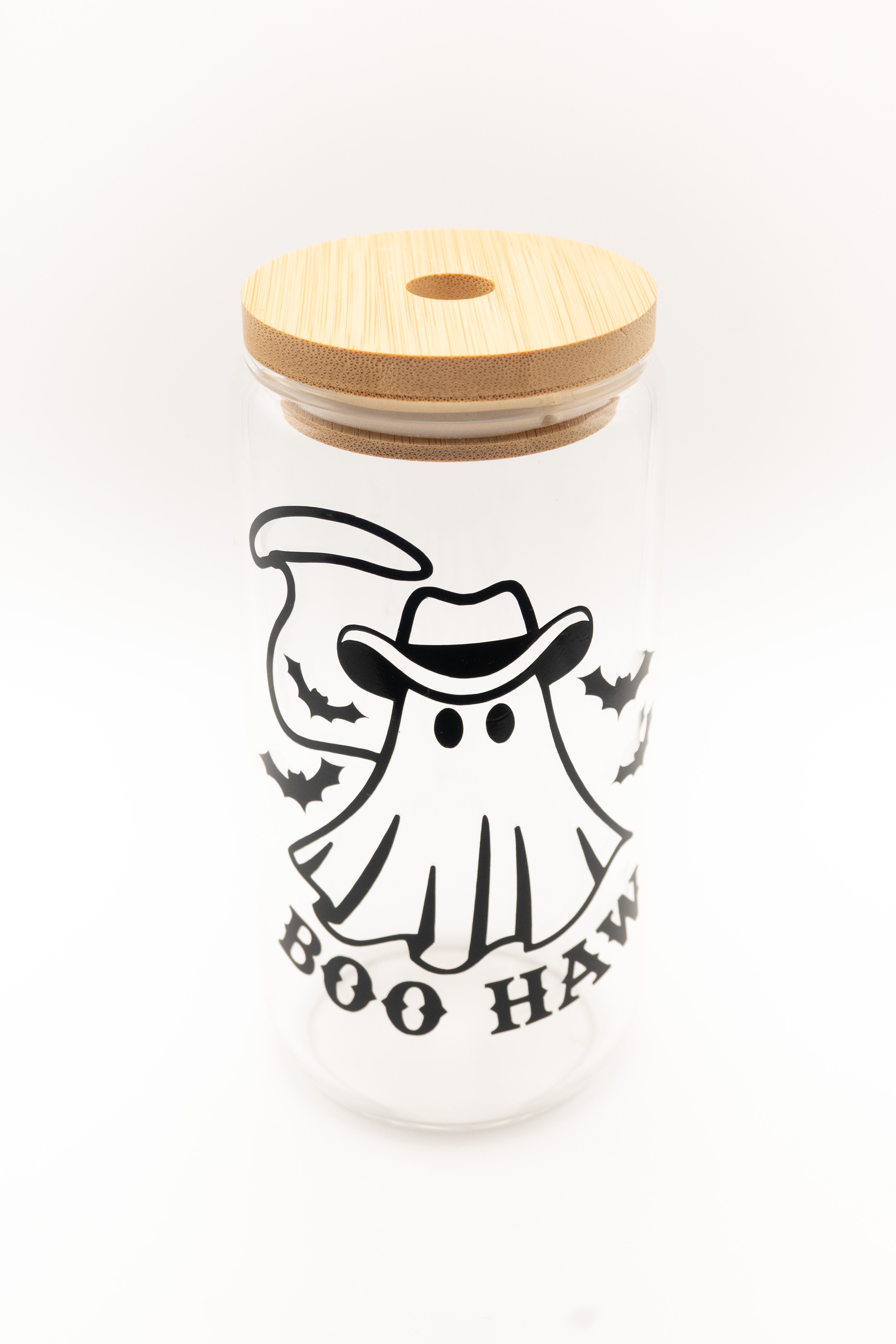 Boo Haw Vaso de Halloween Fantasma Vaquero