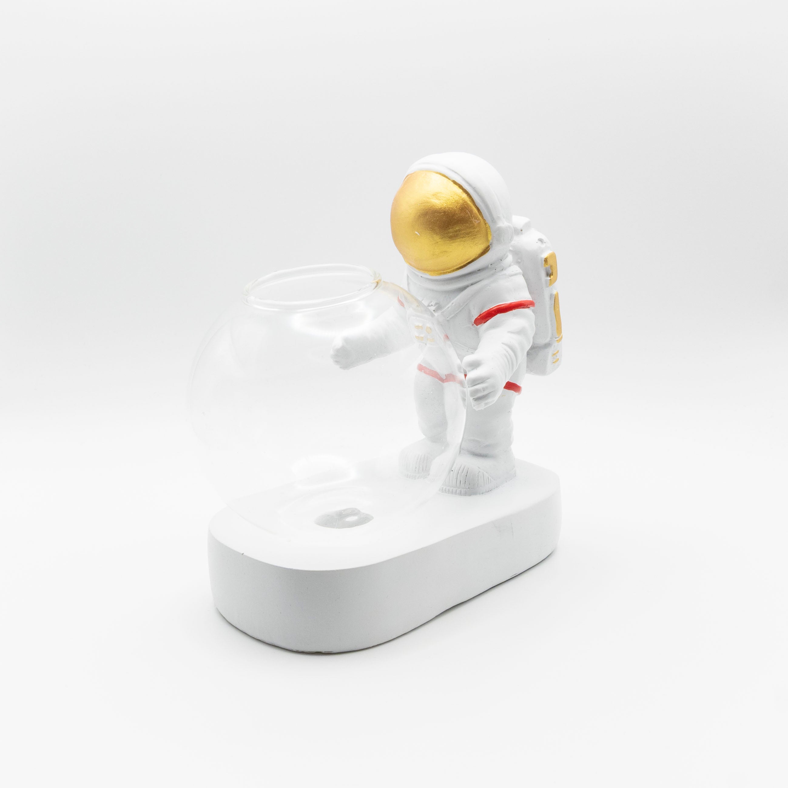 Maceta de astronauta con lámpara