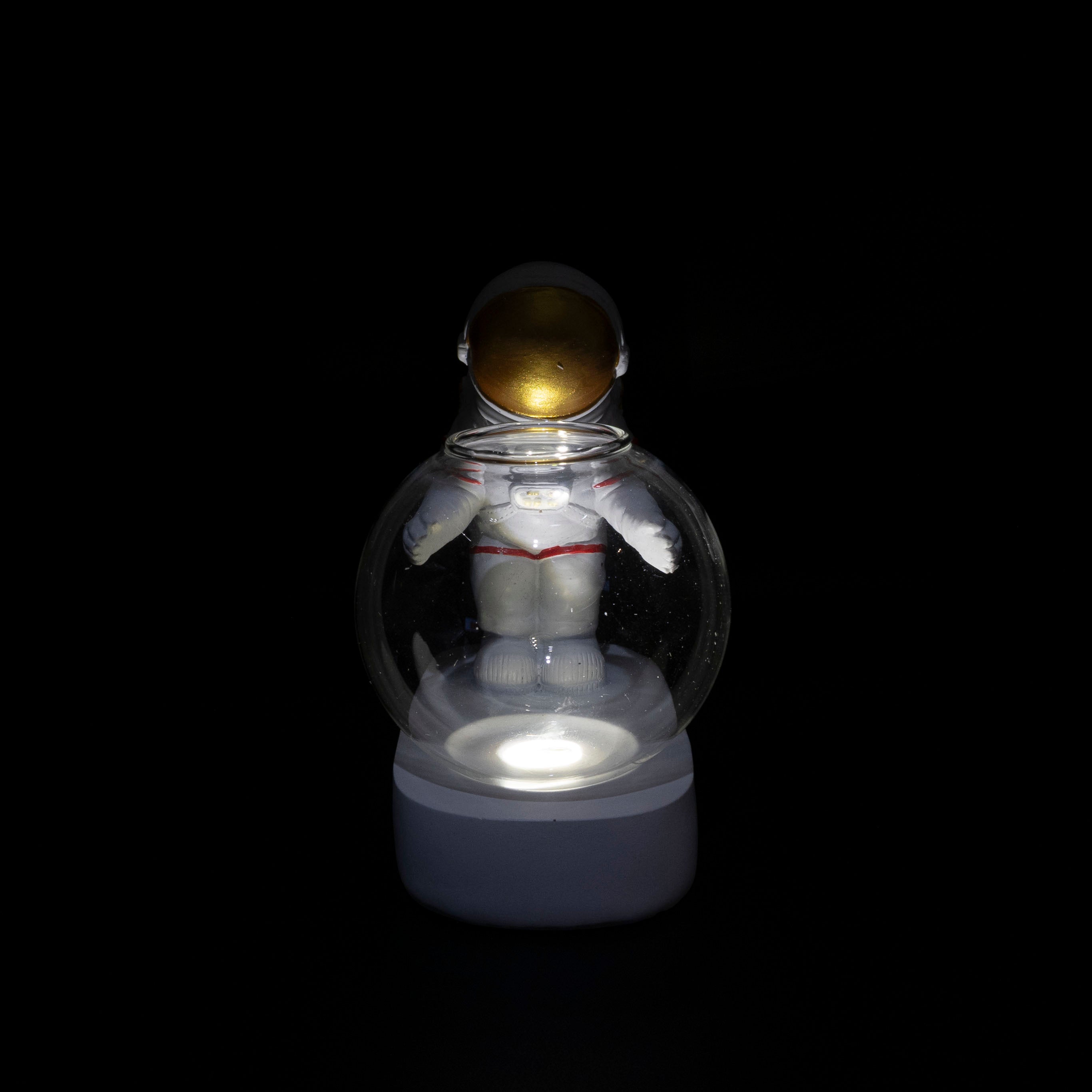 Maceta de astronauta con lámpara