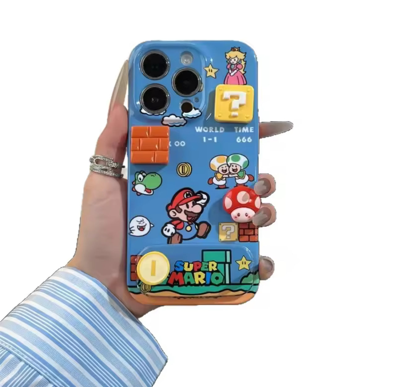 Mario Bross Iphone Case Con Espejo