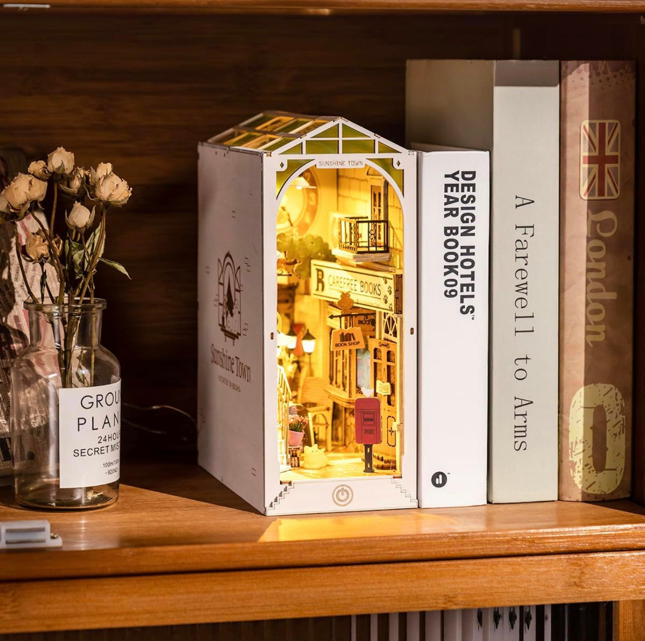Casa Miniatura Librería DIY Libro Librero
