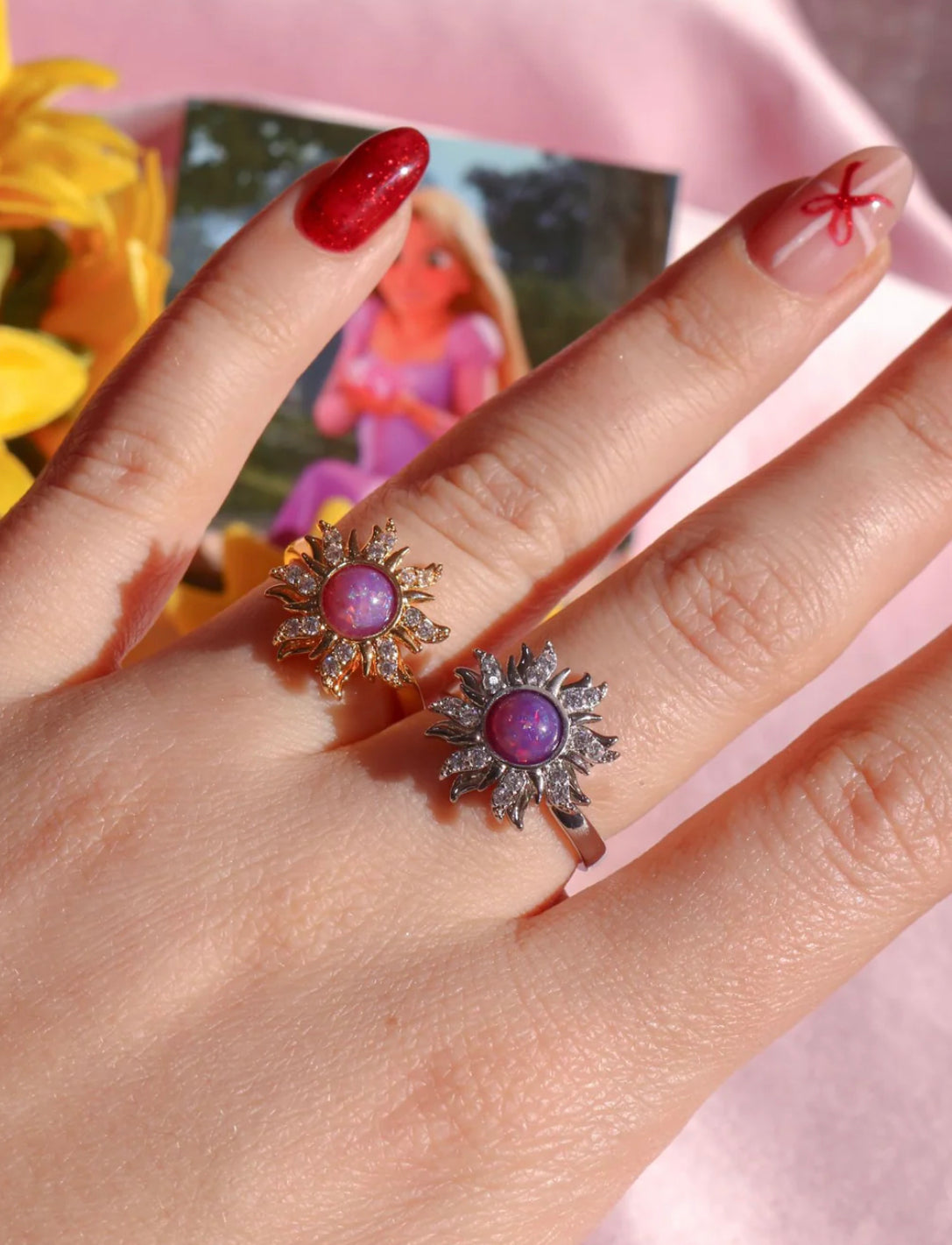 Rapunzel Anillo Giratorio Sol