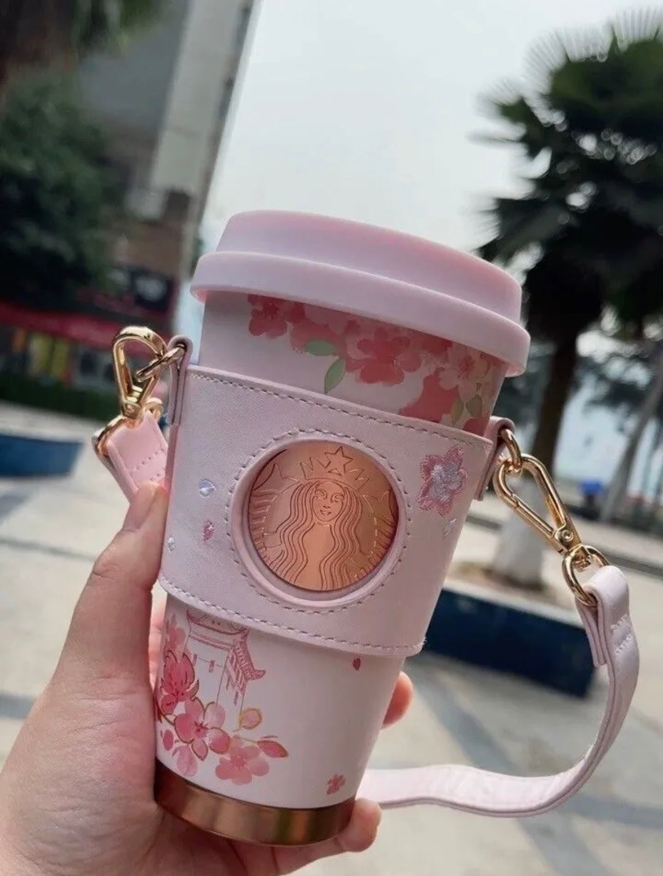 Starbucks China Sakura Blossom Termo Con Correa