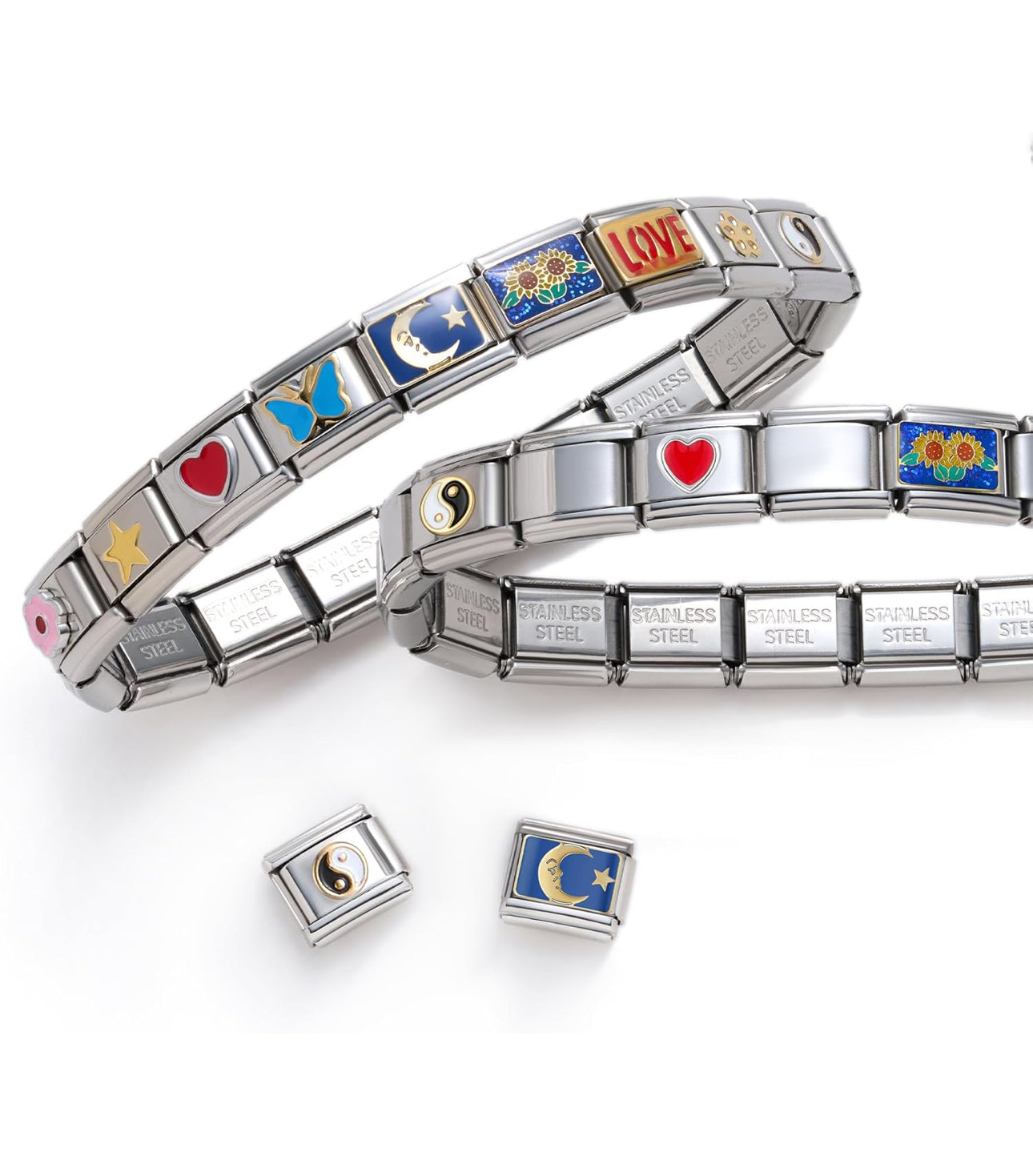 Brazalete Italiano Eslabones Italian Charm Sweetv