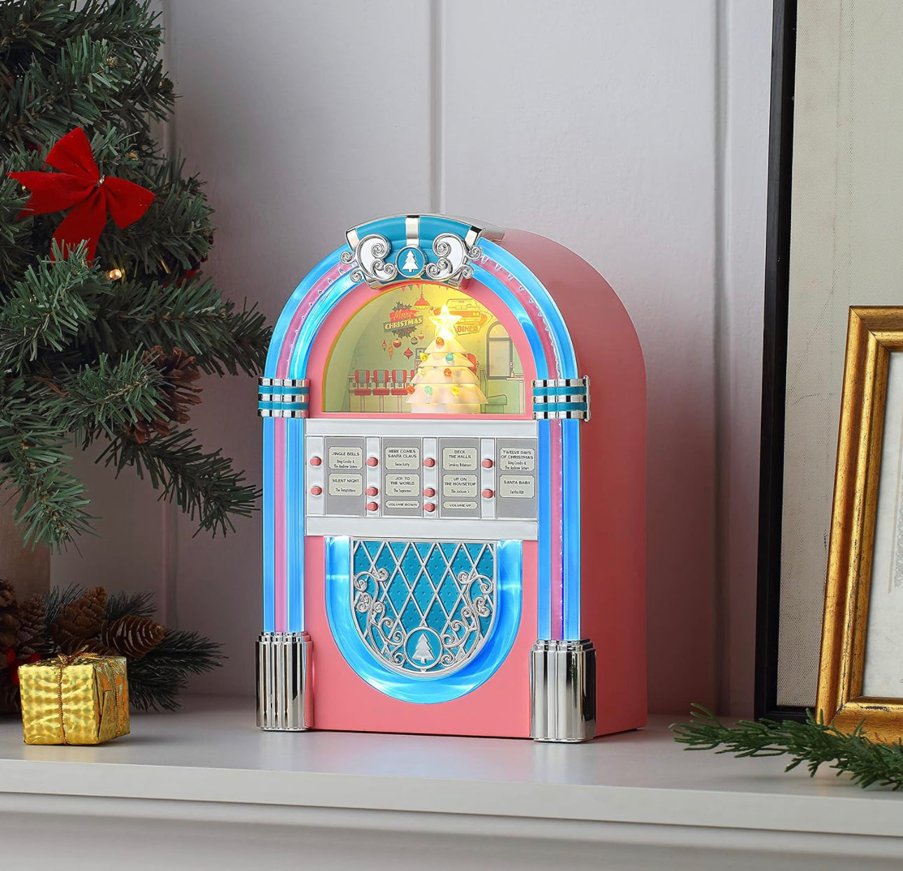 Rokola Navideña Vintage Radio Juke Box