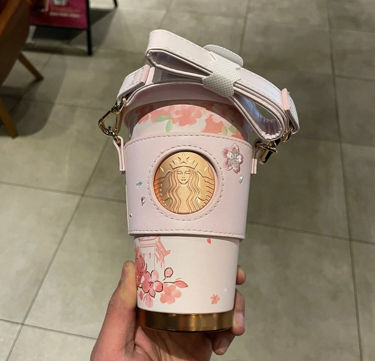 Starbucks China Sakura Blossom Termo Con Correa