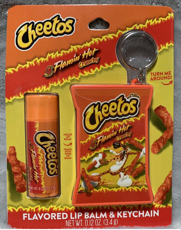 Cheetos Flaming Hot Set Llavero Y Labial