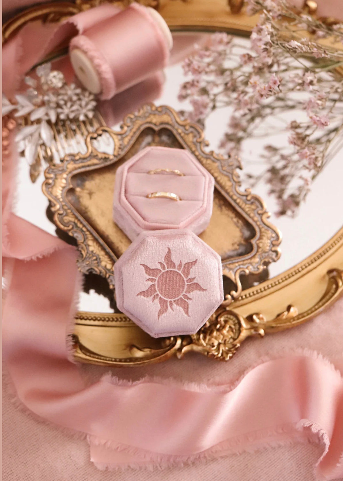 Rapunzel Anillo Con Caja Princesa Rapunzel