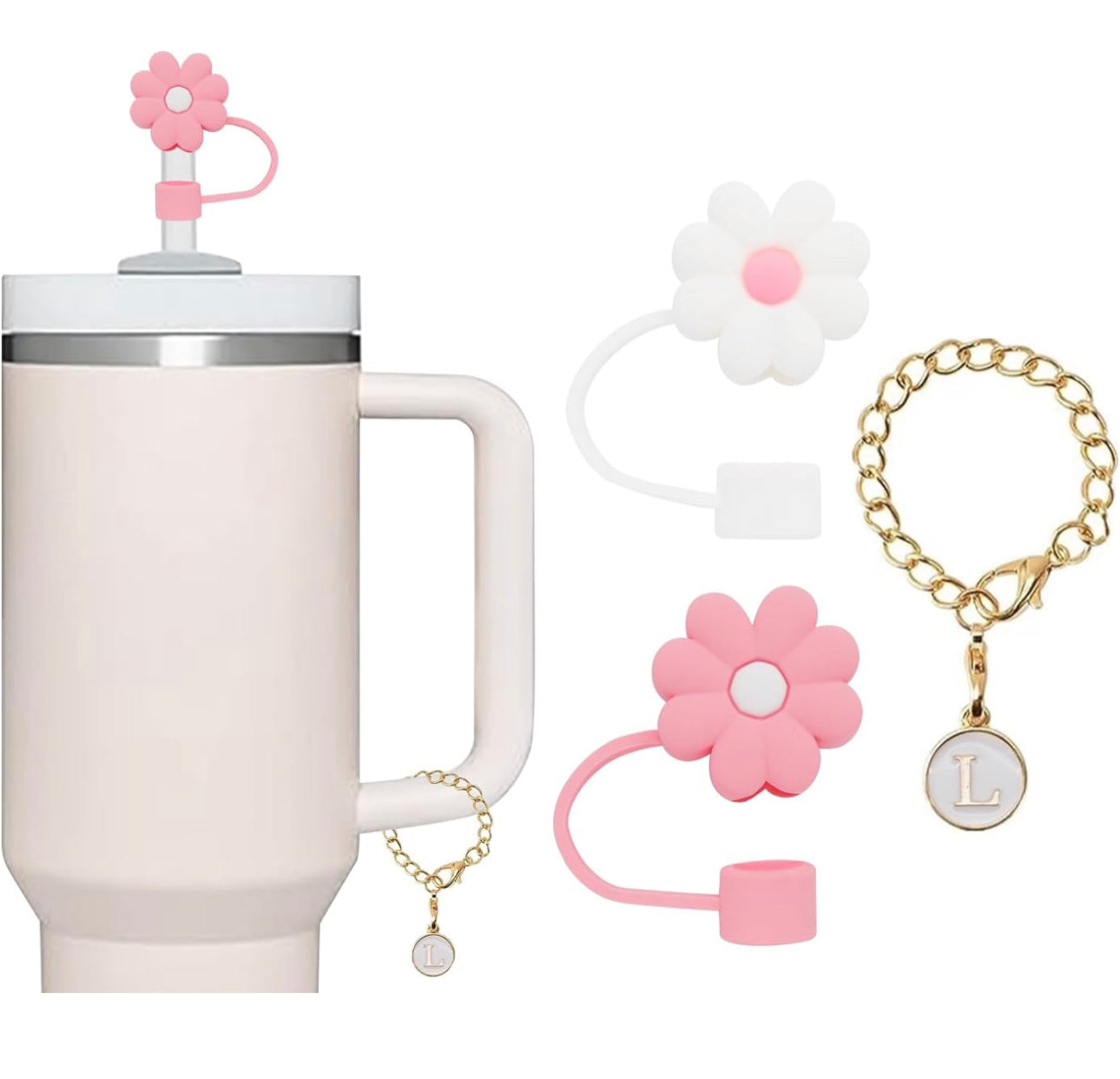 Stanley Juego De Funda Y Cadena Con Inicial Flor