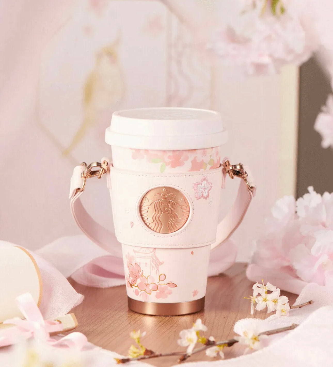 Starbucks China Sakura Blossom Termo Con Correa