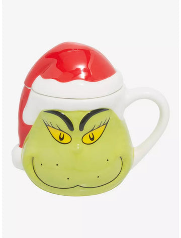 Grinch Taza Con Tapadera Navidad