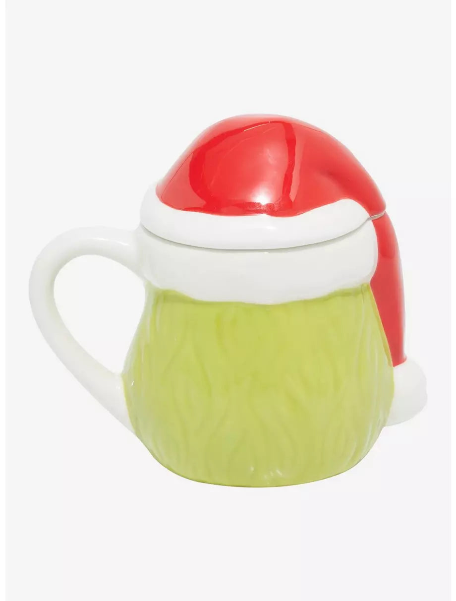 Grinch Taza Con Tapadera Navidad