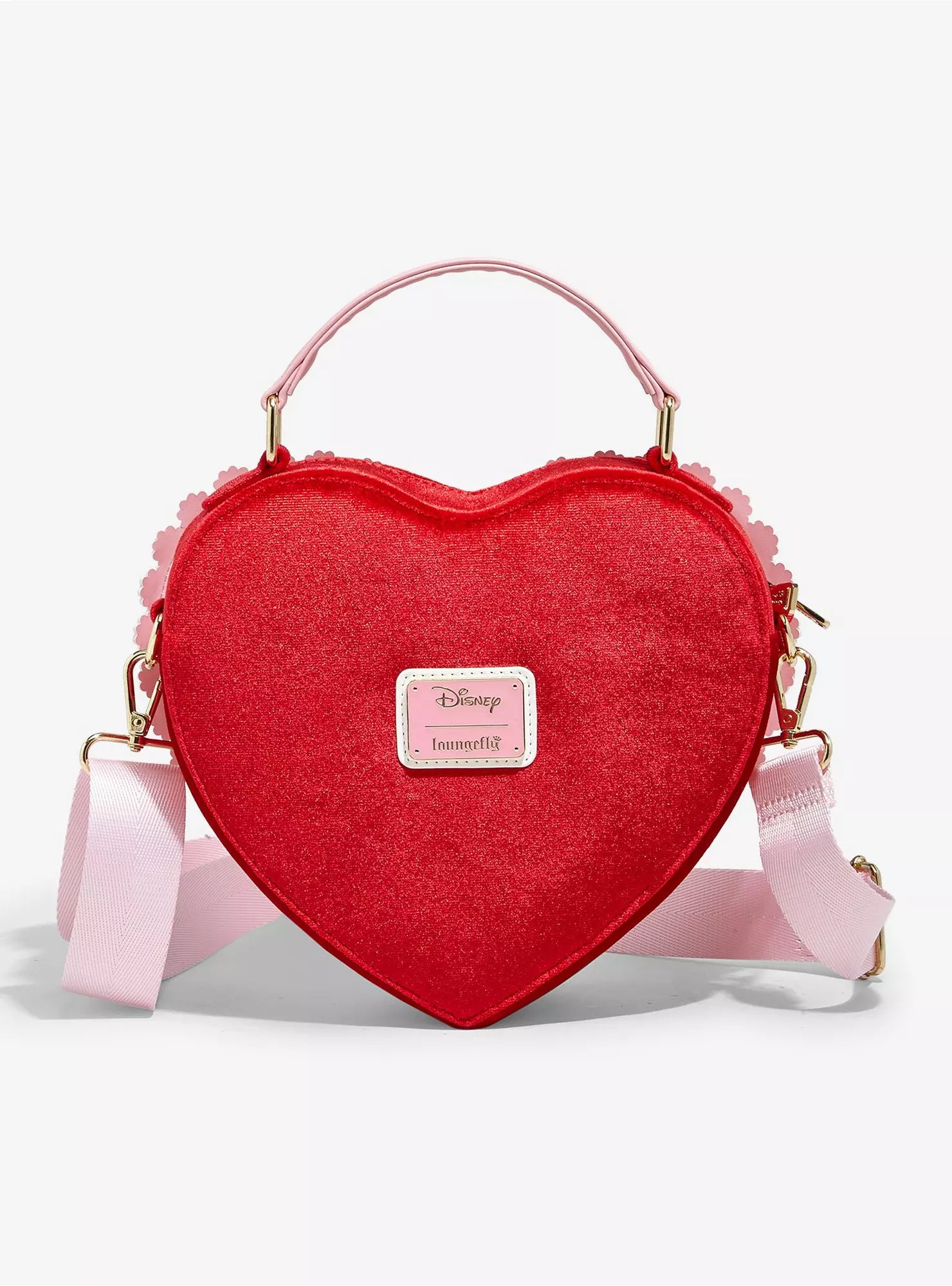 Bolsa Crossbody Loungefly Mickey y Minnie San Valentín | Disney