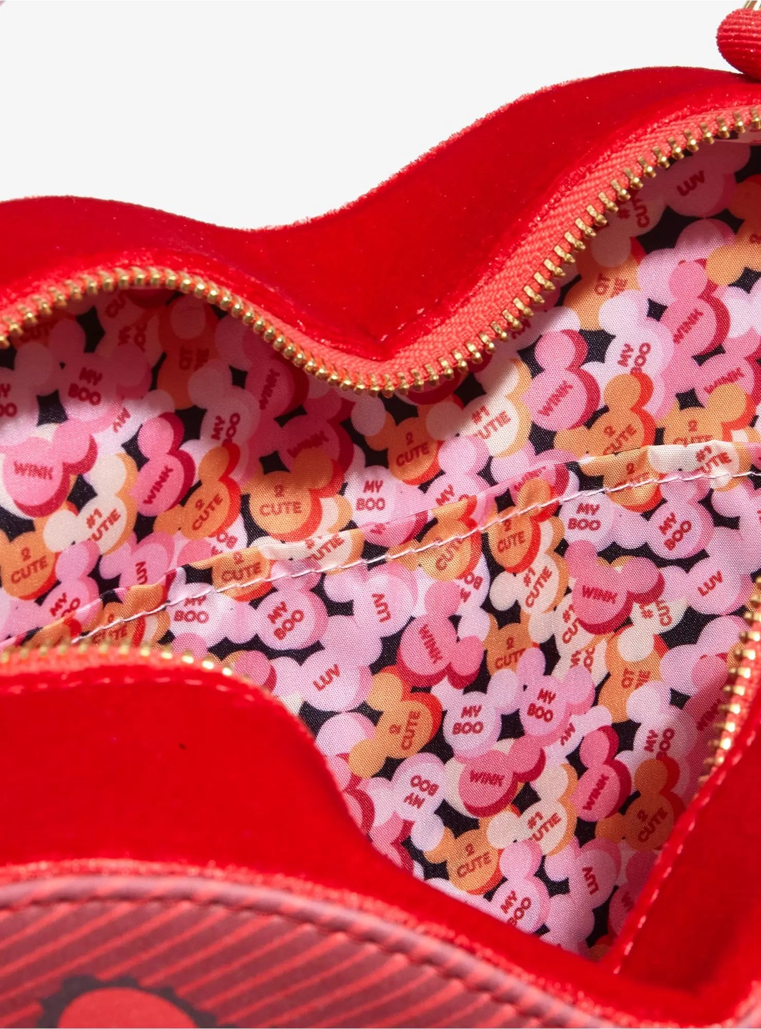 Bolsa Crossbody Loungefly Mickey y Minnie San Valentín | Disney