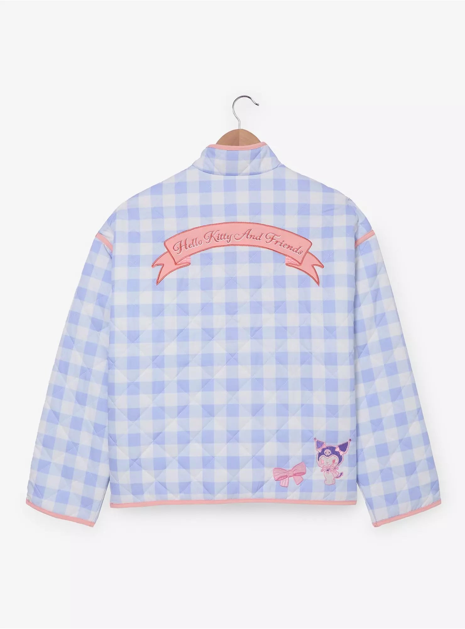 Sanrio Hello Kitty and Friends – Chamarra Acolchada Gingham para Mujer