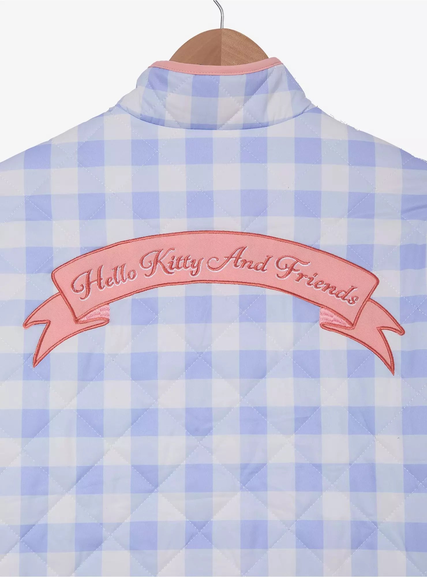 Sanrio Hello Kitty and Friends – Chamarra Acolchada Gingham para Mujer