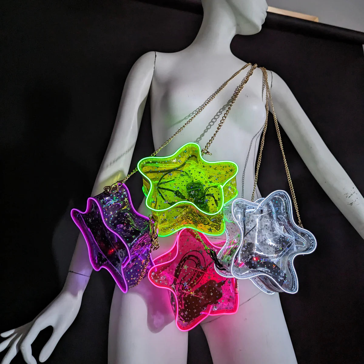 Bolsa Estrella Neón Con Luz Pre Orden