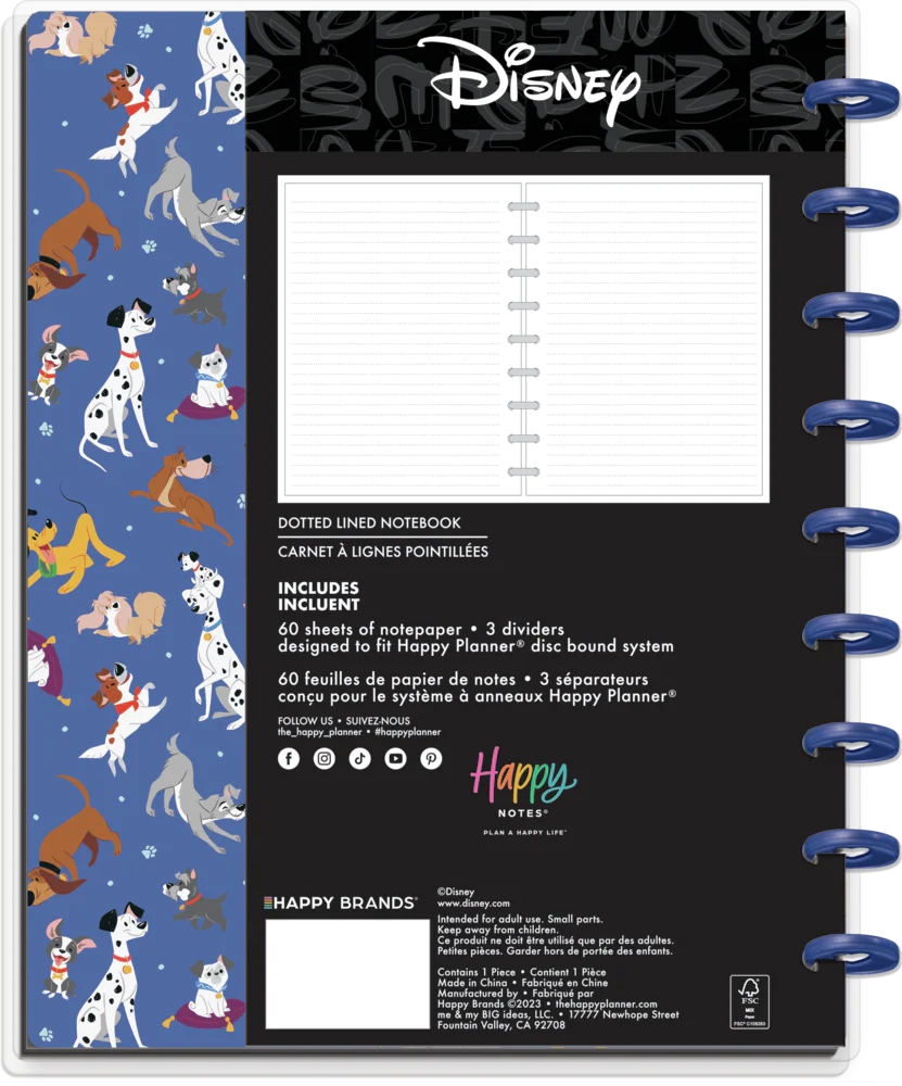 Cuaderno Disney 2024 Perritos Disney