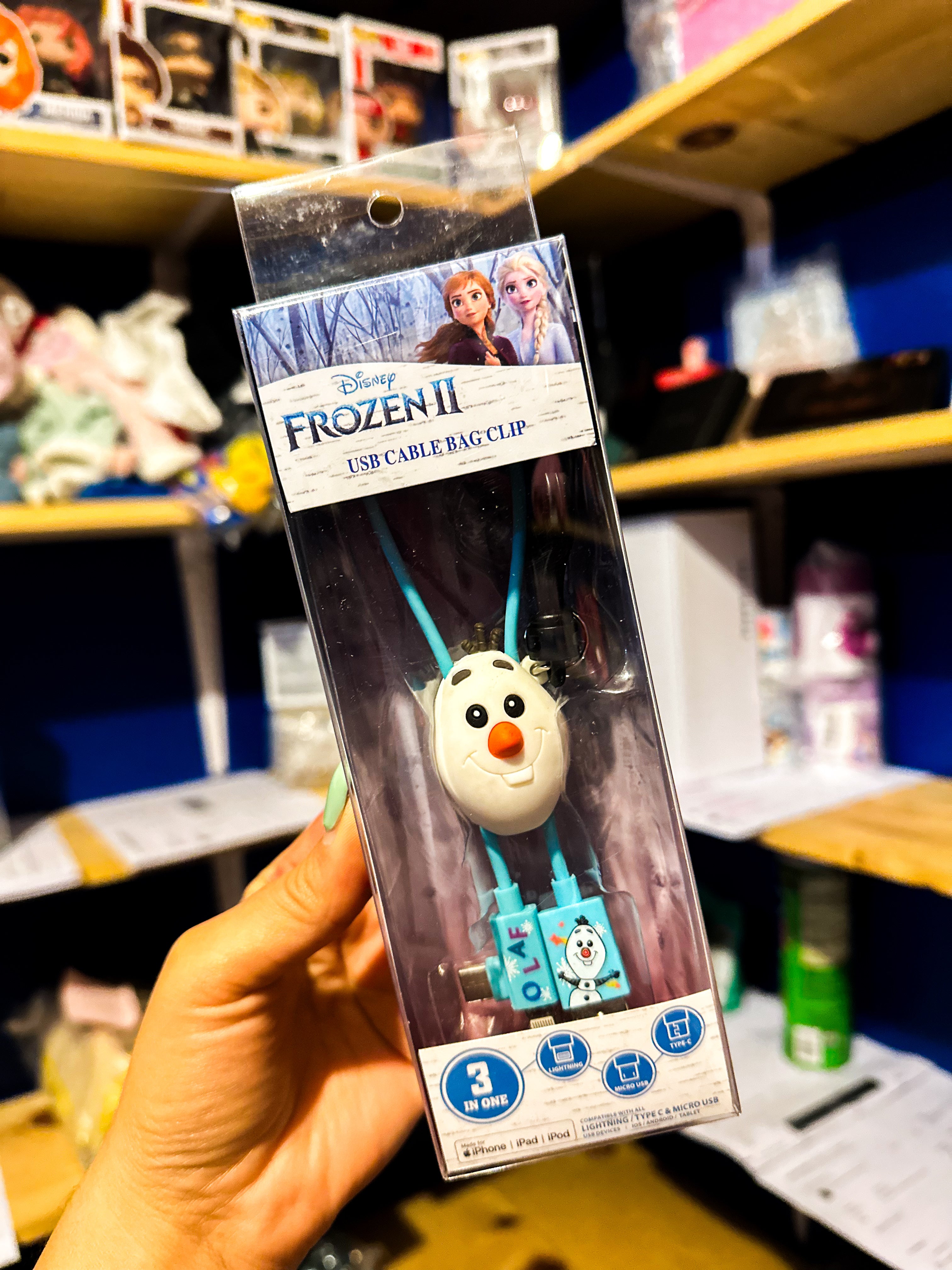 Frozen Cable USB Olaf Cargador