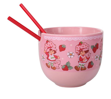 Rosita Fresita Bowl Ramen Con Palillos Y Cuchara