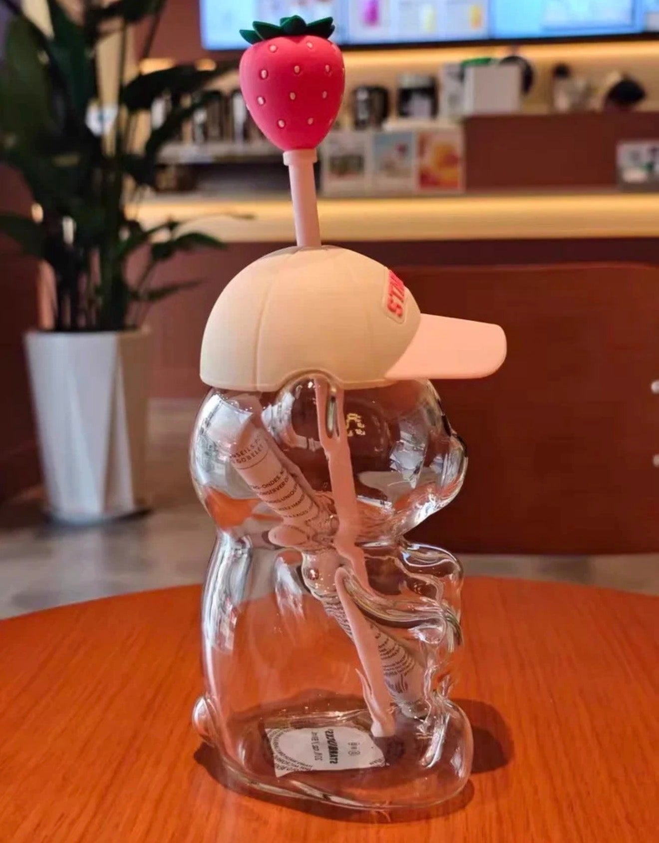 Starbucks Bearista Pink Drink Termo Vidrio