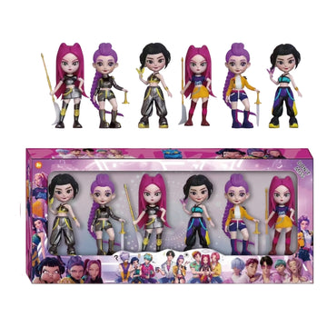 KPop Animation Huntrixs Toys Gifts Box 6-Pack - Collectable Vinyl Figure - Gift Idea - Toys for Animation Fans