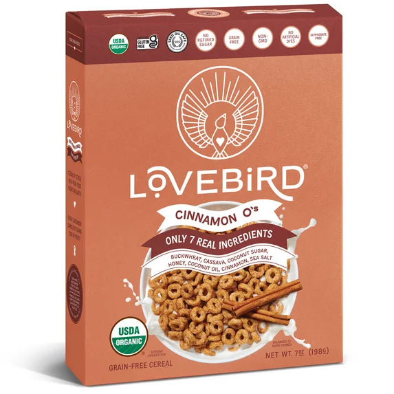 Lovebird Cereal Orgánico sin Granos - Canela