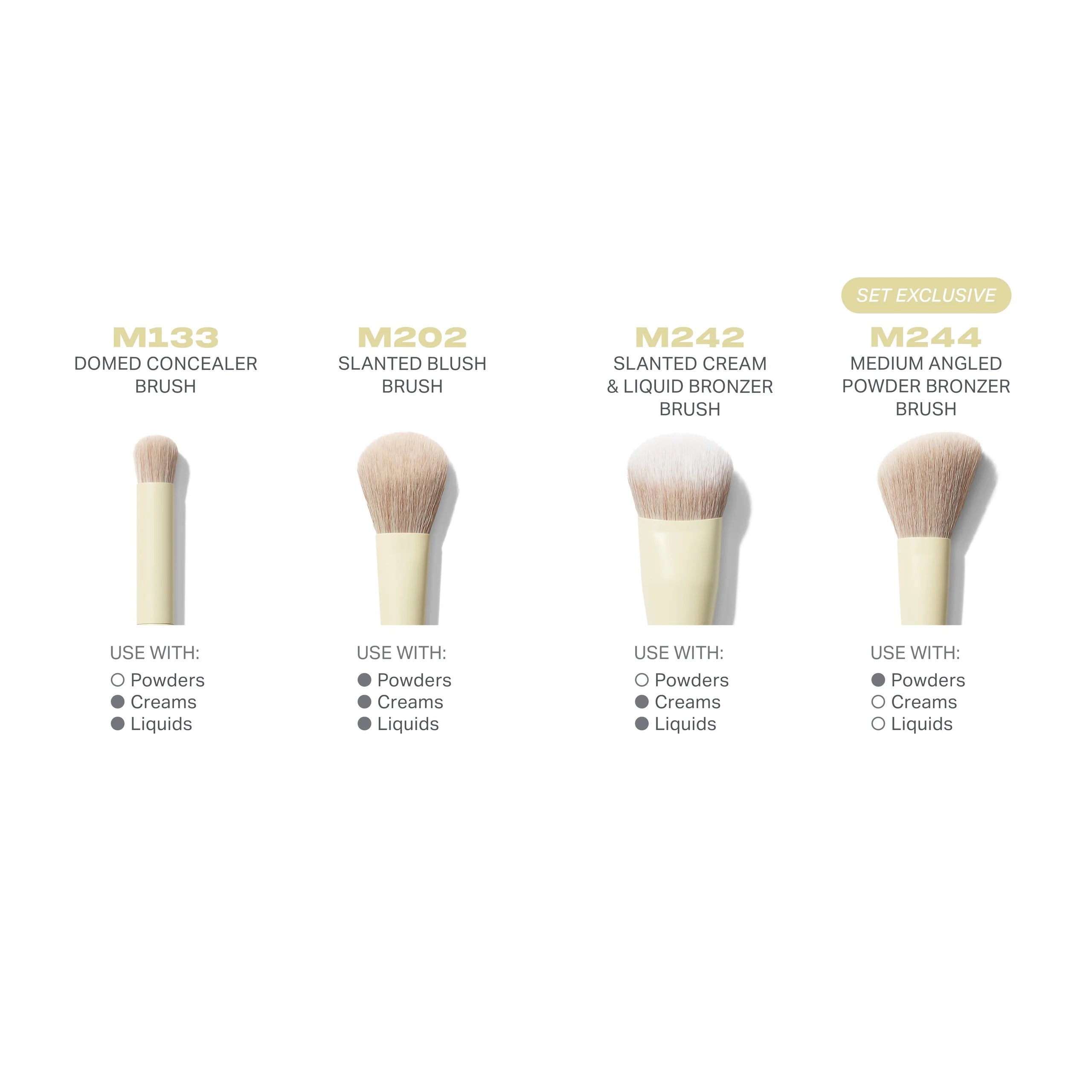 Morphe BUTTERY BLENDS 4-PIECE ROSTRO SET DE BROCHAS