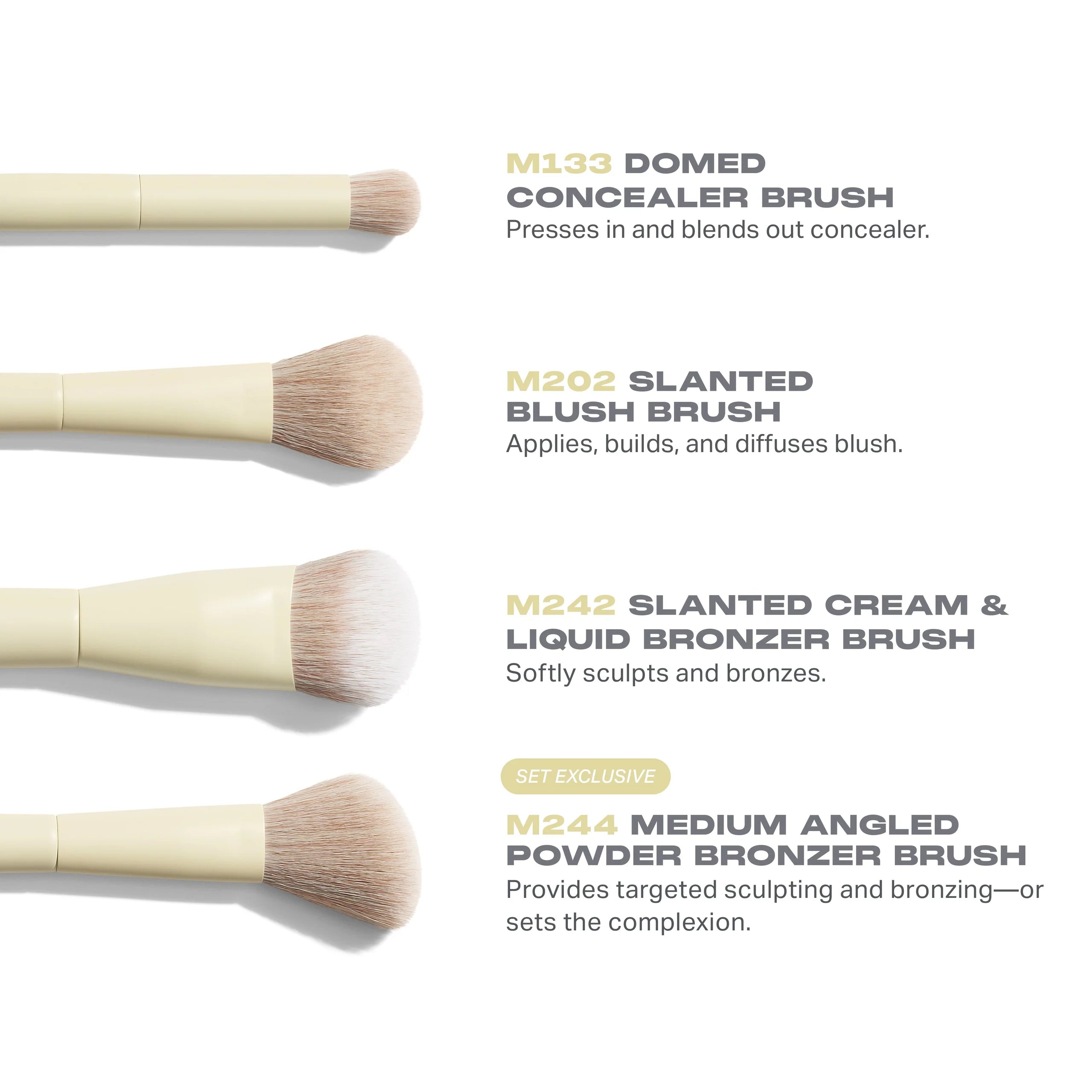 Morphe BUTTERY BLENDS 4-PIECE ROSTRO SET DE BROCHAS