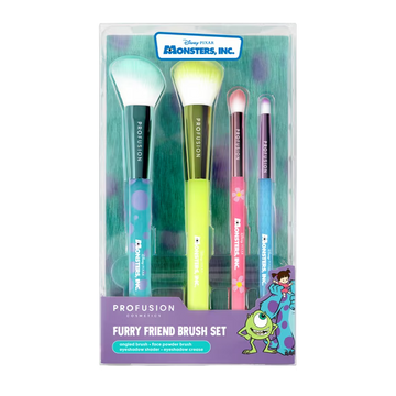 Profusion Cosmetics Monsters Inc. Set De Brochas 4 Piezas