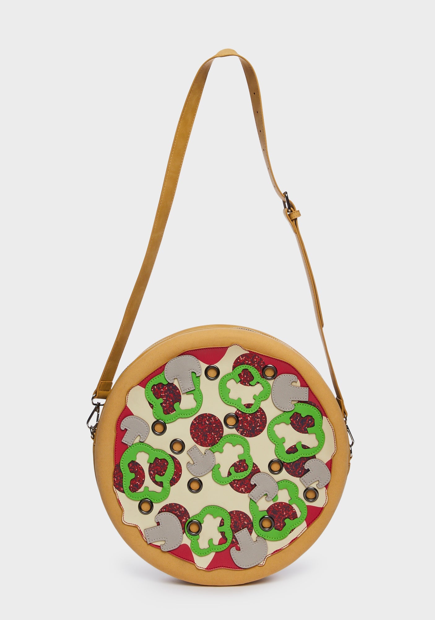 Pizza Bolsa Crossbody Grande