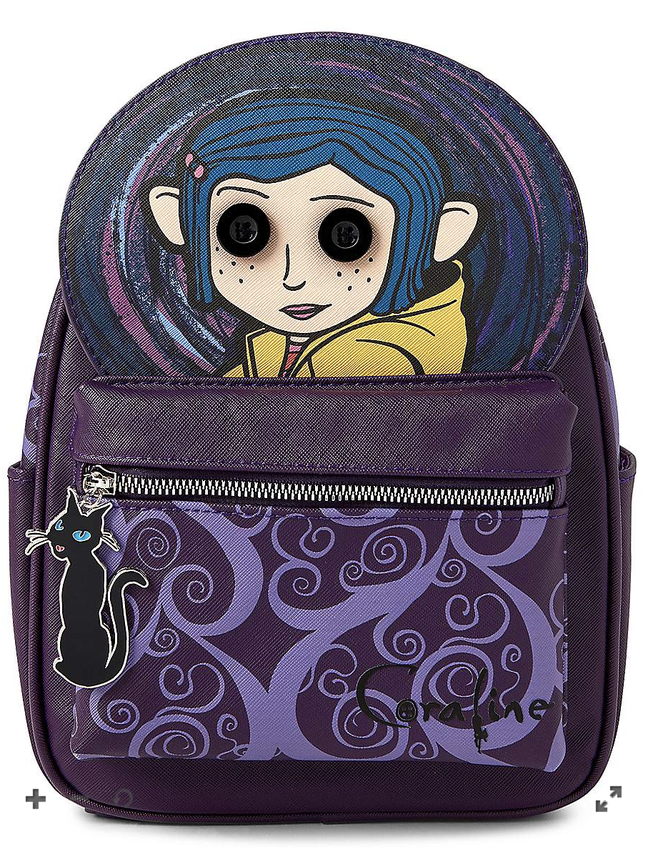 Coraline Mochila Rostro Morada