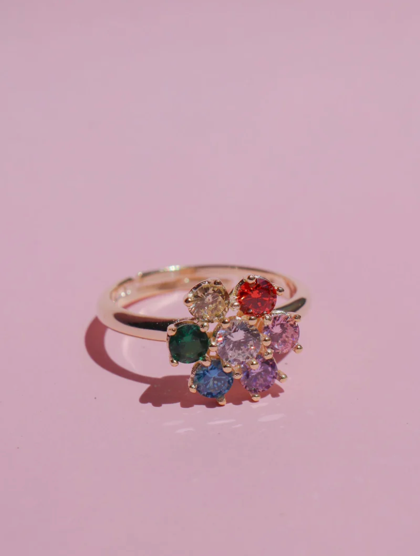 Inside Out 2 Anillo Intensamente Colores Plata, 925