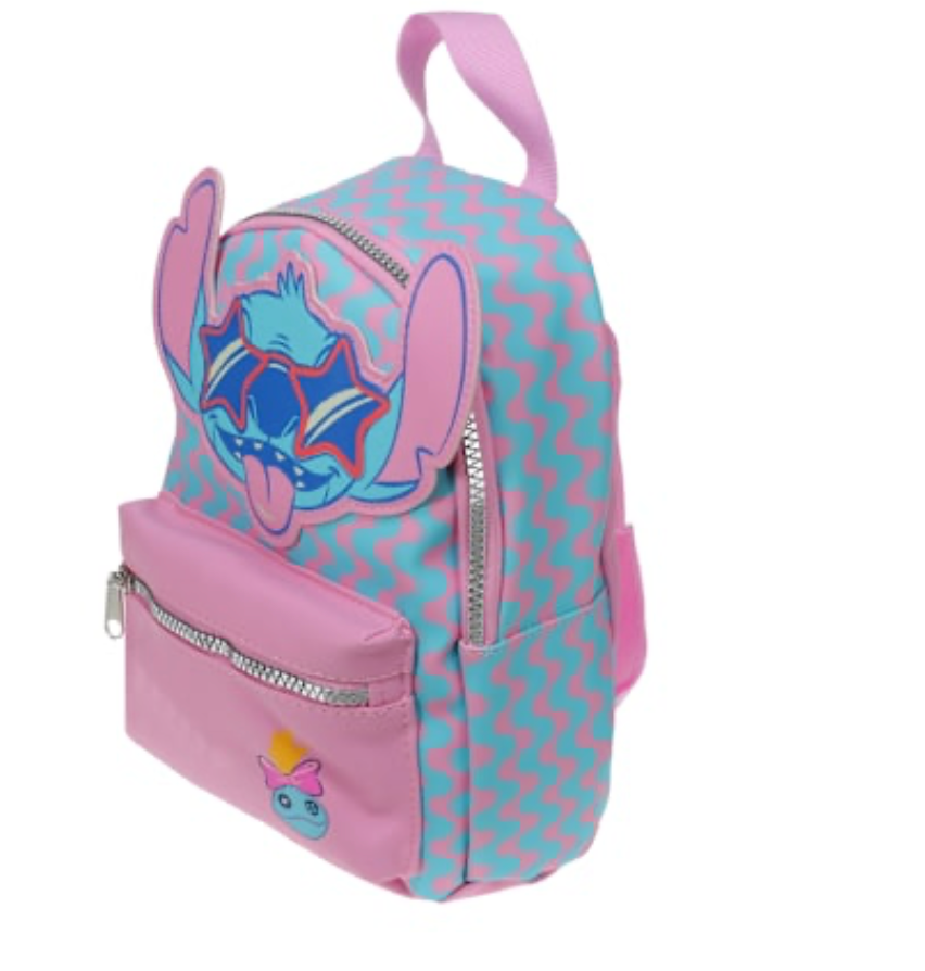 Stitch Mochila Rock Star Rosa