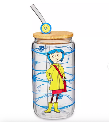 Coraline Vaso Vidrio Con Popote