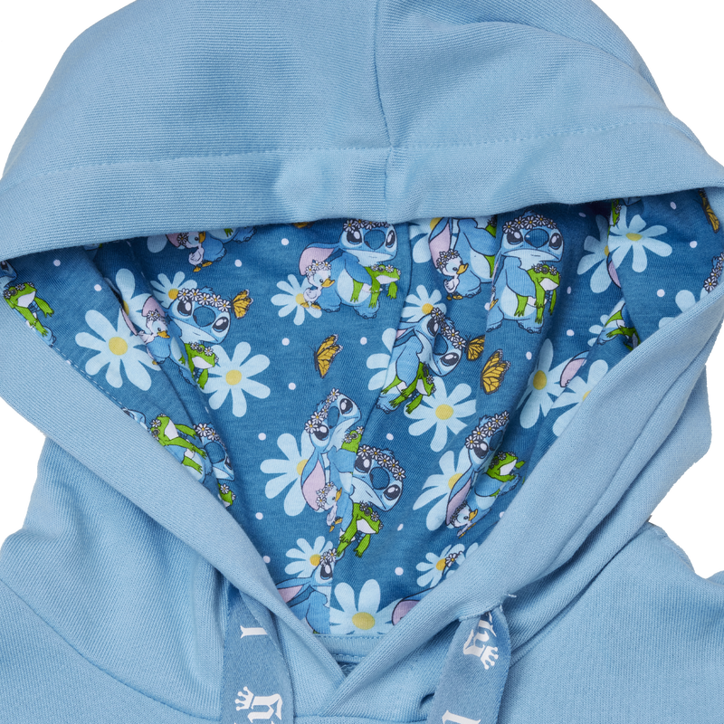 Stitch Chamarra Flores Primavera Hoodie