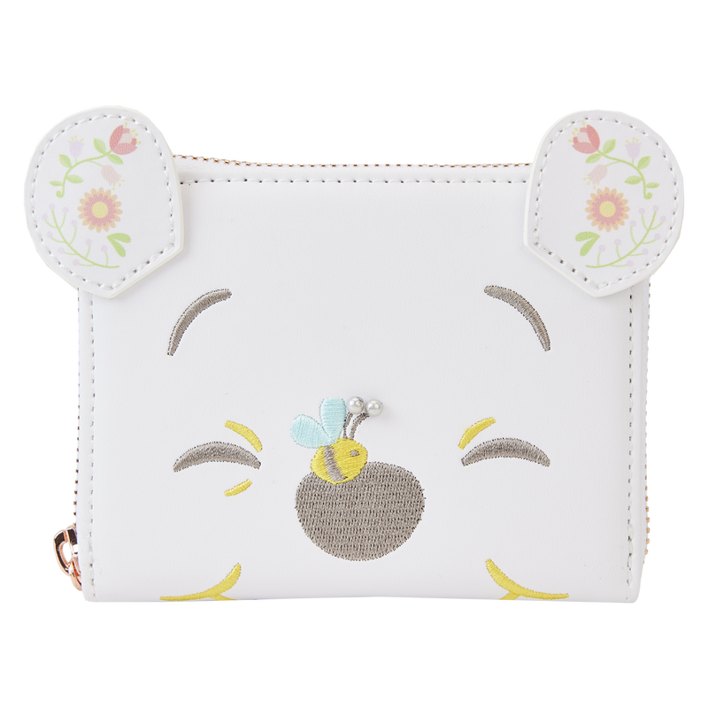 Winnie Pooh Cartera Folk Blanca
