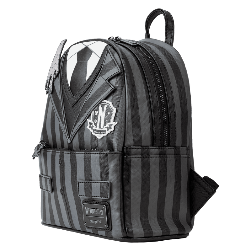 Wednesday Locos Addams Nevermore Cosplay Mochila
