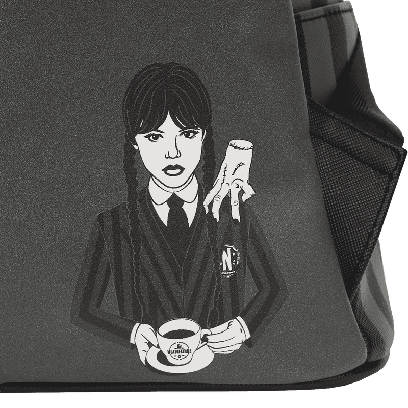 Wednesday Locos Addams Nevermore Cosplay Mochila