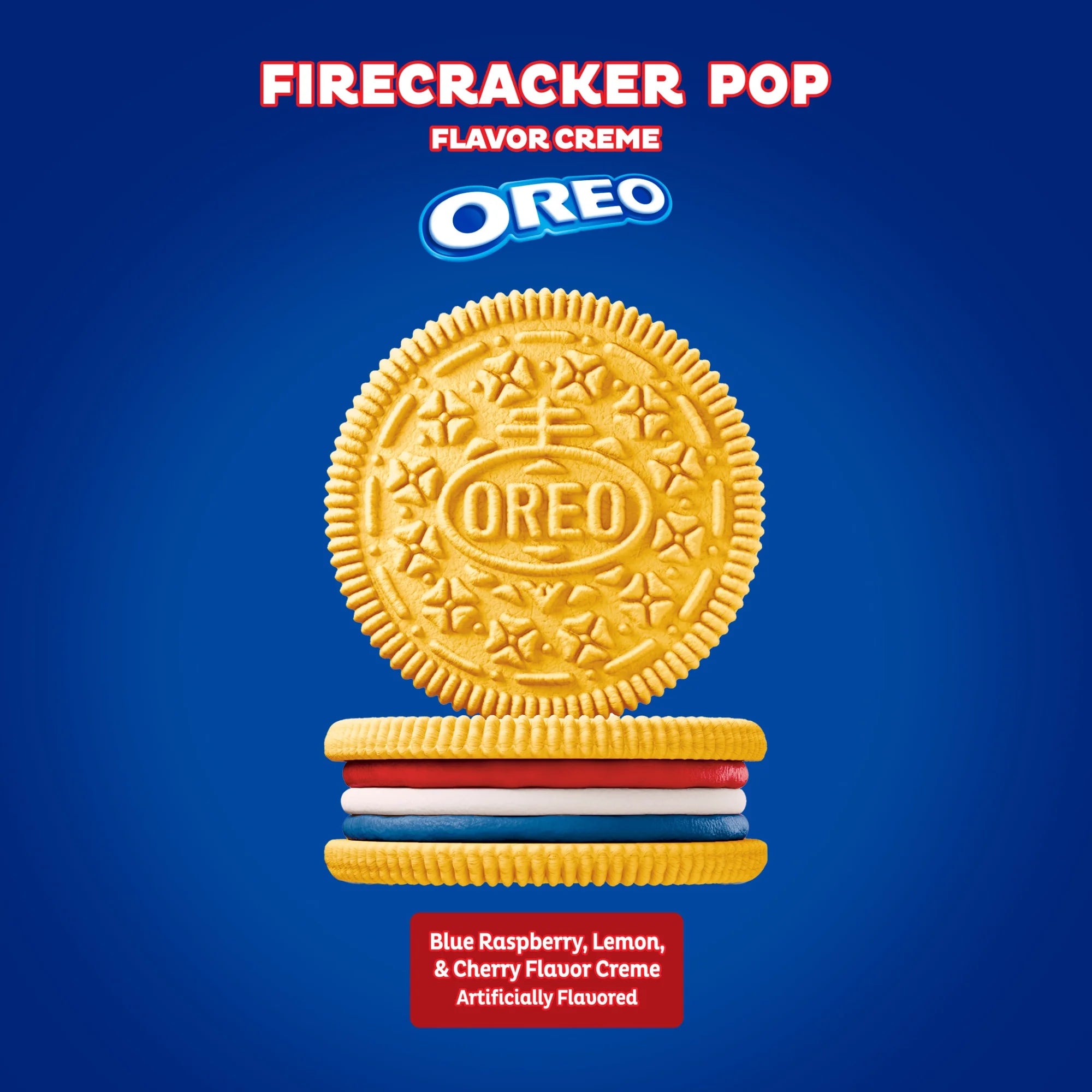 OREO Galletas Sándwich Firecracker Pop, Edición Limitada, 11.46 oz