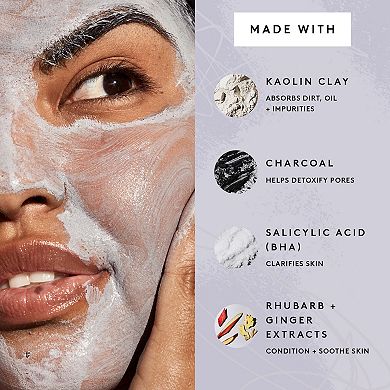 Fenty Skin Cookies N Clean Mascarilla Facial de Arcilla Batida con Detox de Poros, Ácido Salicílico y Carbón