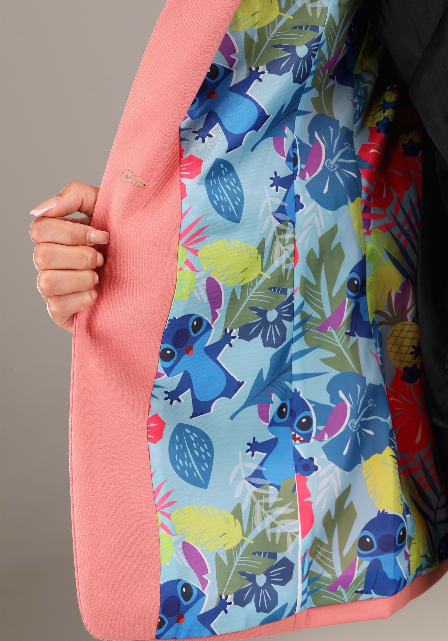 Stitch Blazer Rosa Saco