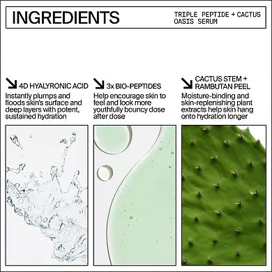 Youth To The People Triple Peptide Hydrating + Firming Oasis Serum con Ácido Hialurónico