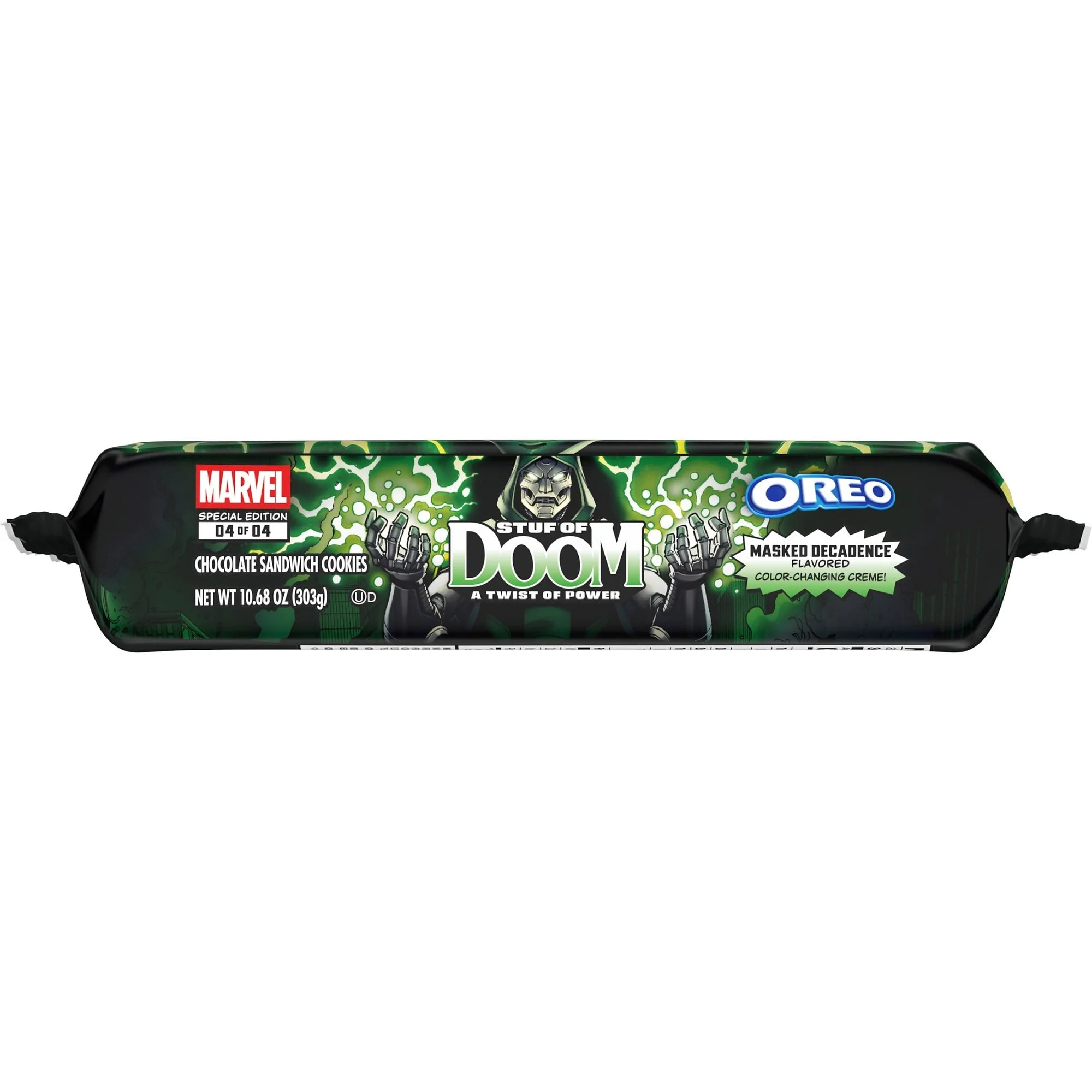 OREO MARVEL Galletas Sándwich de Chocolate Stuf of Doom, Edición Especial, 10.68 oz