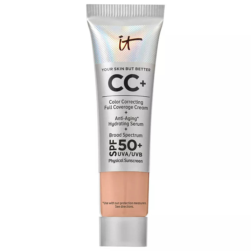 IT Cosmetics CC+ Cream Base de Maquillaje de Cobertura Total con Corrección de Color y SPF 50+