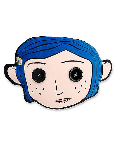 Coraline Almohada Rostro Botones