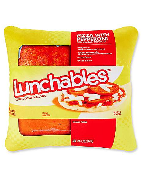 Lunchables Pizza Almohada