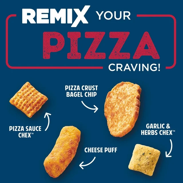 Chex Mix Snack Mix, Remix Cheesy Pizza, Savory Snack Bag,11 oz