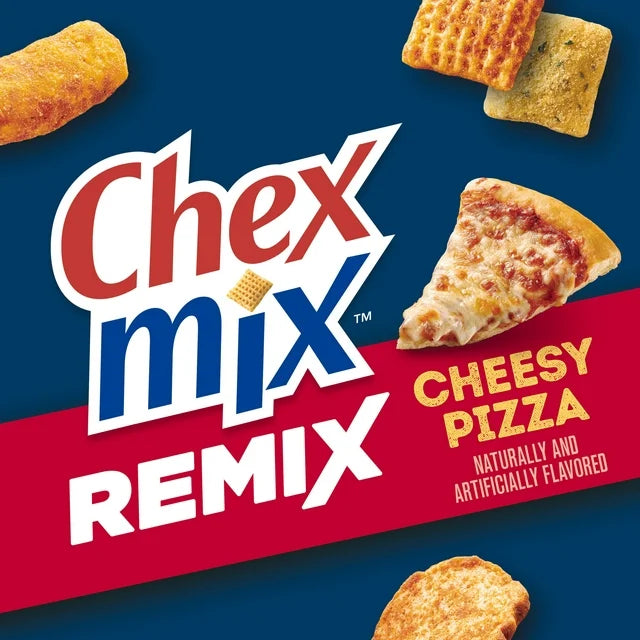 Chex Mix Snack Mix, Remix Cheesy Pizza, Savory Snack Bag,11 oz